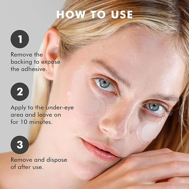 skyn ICELAND Dissolving Microneedle Under Eye Patches with 39% Hyaluronic Acid & Peptides No-Slip Eye Masks for Firming Wr...