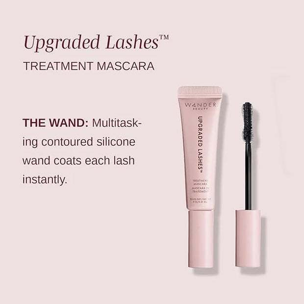 Wander Beauty Upgraded Lashes Thickening Mascara - Lengthening & Thickening Mascara Treatment For Fuller Lashes- Black Mas...