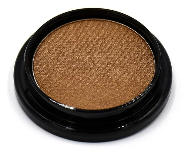 Antique Gold Carmel Bronze Shimmer Pressed Powder Single Vegan Eyeshadow; Talc, Paraben & Cruelty Free - Product Image