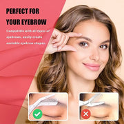 LePinko Eyebrow Trimming Scissors with Combs, Gifts For Men Women Stocking Stuffers, Gray - Product Image