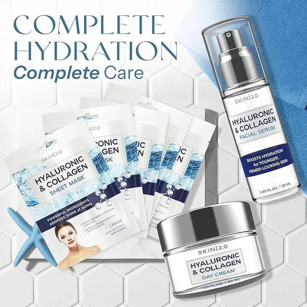 Hyaluronic Acid Regimen - Hydrating, Anti-Aging, Moisture Retention, Firming Skin - Clean Beauty, Natural Ingredients, Cru...
