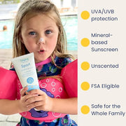 TruKid Sport SPF30 Face Sunscreen Unscented 3.4oz Baby Sunscreen, Natural Ingredients Kids Sunscreen, Reef-Friendly Travel...