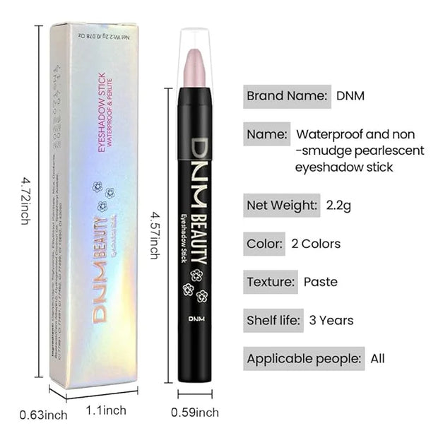 evpct 2Pcs Cream Eye Shadow Brightener Sticks Set for Eyes, Caramel Matte Pencil Eye shadow Applicator Stick Pen Palette M...