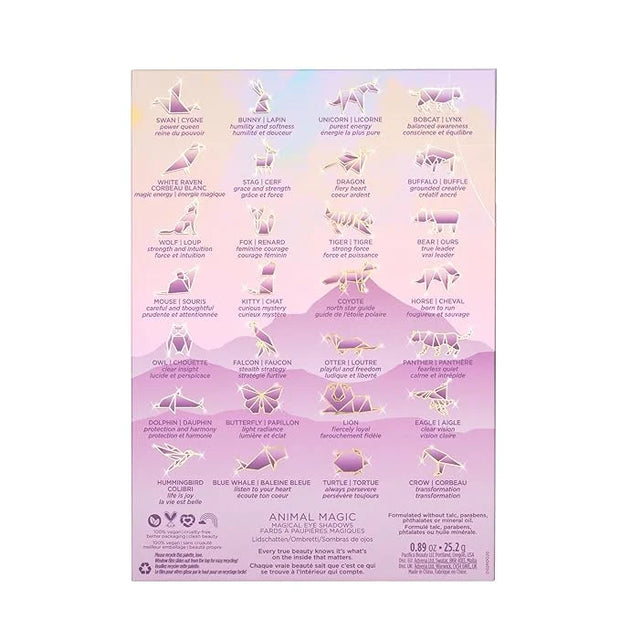 Pacifica Eyeshadow Palette – Animal Magic with Colorful Blendable Shades, Highly Pigmented Mineral Eyeshadow, Talc-Free, V...