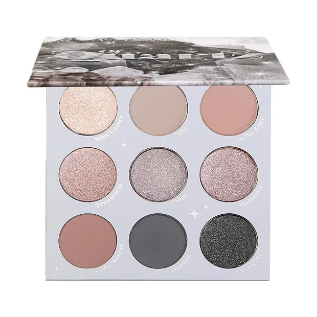 ColourPop Of Quartz Eyeshadow Palette - Neutral Taupe Palette with Metallic and Matte Finishes - High-Pigment Eye Makeup w...