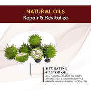 Okay for MEN Castor Oil Hair & Beard Shampoo - Hydrating Shampoo for Healthy Hair & Beard Growth, Moisturizing Care, Stren...