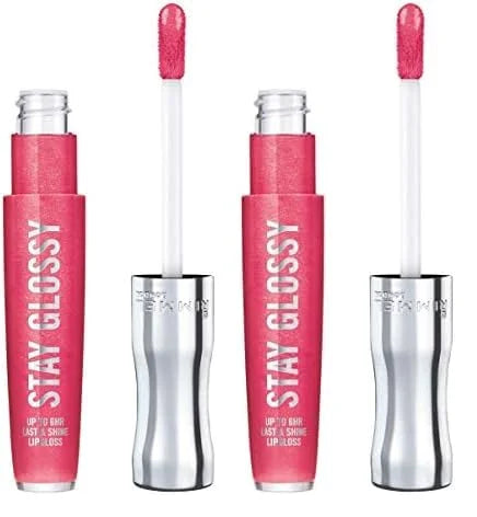 Rimmel Stay Glossy 6HR Lip Gloss, Ready to Flamingle, 0.18 Fl Oz (Pack of 2) - Product Image
