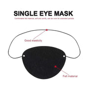 YGDZ Eye Patch, 12pcs Soft Felt Eye Patches for Adults Kids, Adjustable Single Eye Mask for Lazy Eye, Black - Product Image