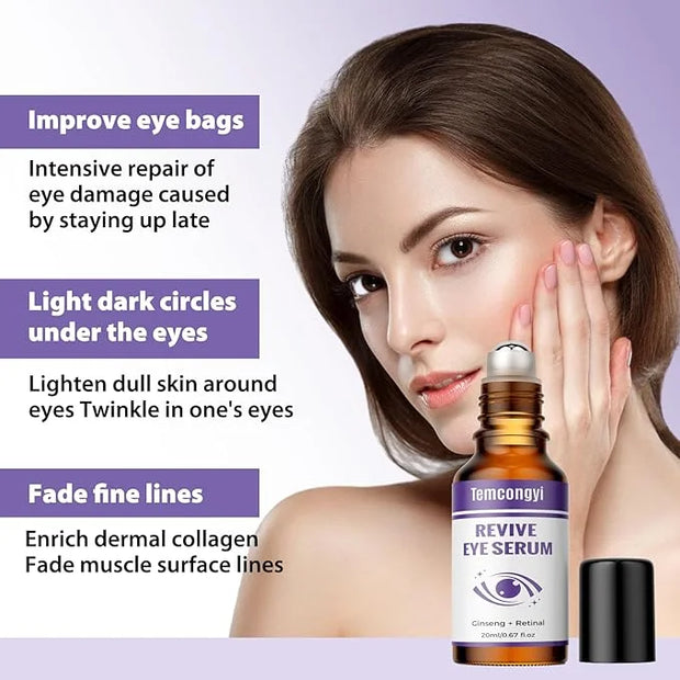 Eye Face Serum, Firming Anti-Wrinkle Serum, Reduces Eye Bags, Dark Circles, with Vitamin E, Helps Anti-Aging Eye Serum, 0....