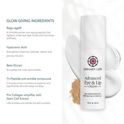 Advanced Eye and Lip Cream, High-Performance Eye Cream for Dark Circles and Puffiness, Nourishing Lip and Under Eye Cream ...