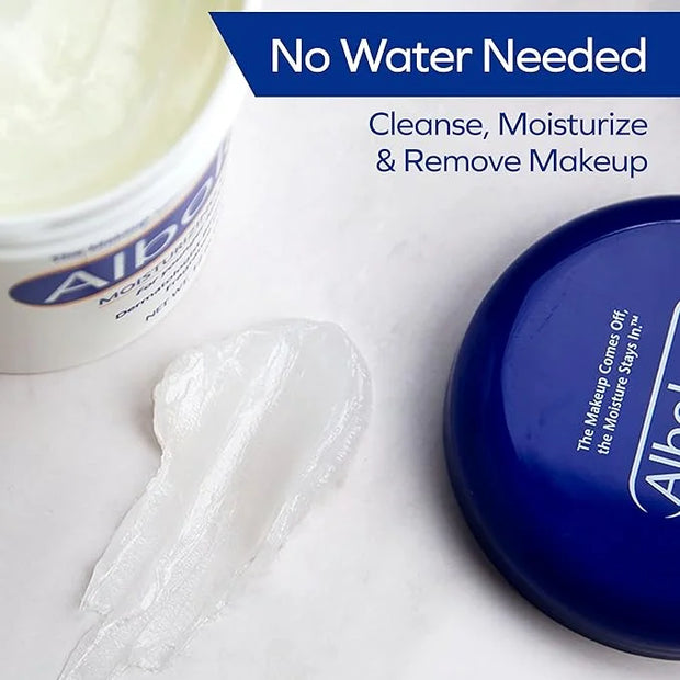 Albolene Face Moisturizer and Makeup Remover, Facial Cleanser and Cleansing Balm, Beta Carotene Fragrance Free Cream, 12 o...