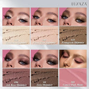 6PCS Cream Eyeshadow Stick Makeup Sets, Metallic And Matte Shimmer Eye Shadow Eye Brightener Stick Pencil Crayon, A06-Pink...