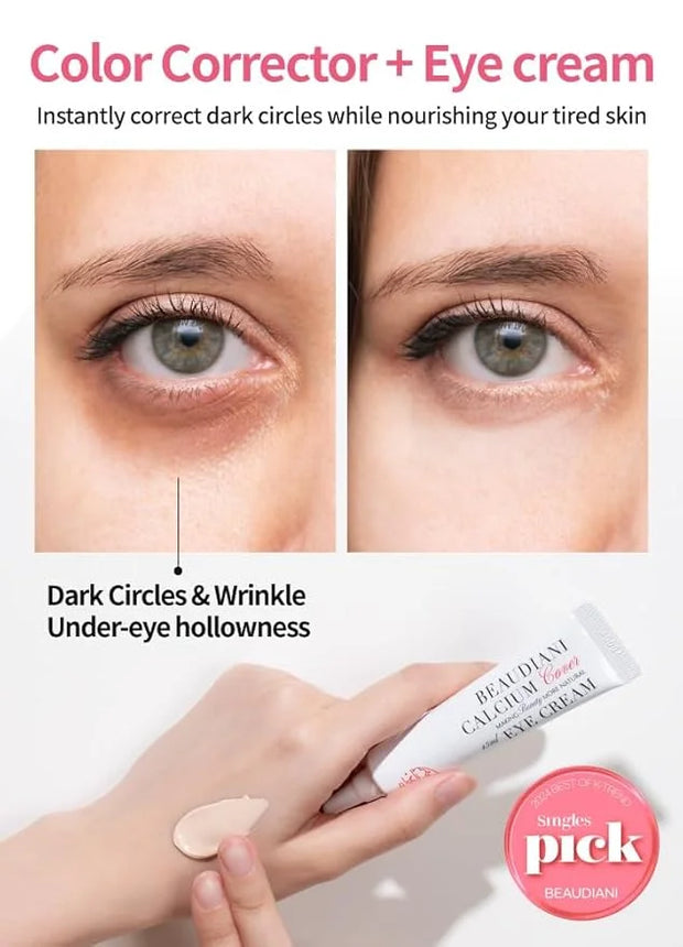 Korean Under Eye Cream – Hydrating Formula for Puffiness, Dark Circles & Fine Lines – Lightweight Eye Treatment for Men & ...