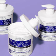 Advanced Clinicals 10% Glycolic Acid + Lactic Acid Lotion Exfoliant Moisturizing Cream With Hyaluronic Acid Moisturizer | ...