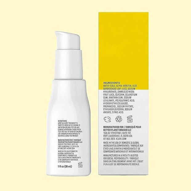 Acure Brightening 2% Alpha Arbutin Serum - Brighter Skin, Improve Dark Spots & Uneven Tone - 100% Vegan with Alpha Arbutin...