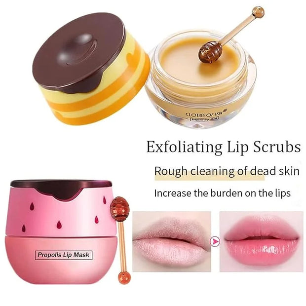 Bee Lip Balm Honey Pot, Strawberry