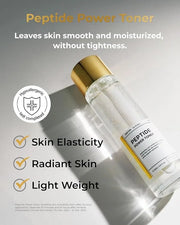 BOM COSMETICS A Set of Peptide Power Skincare With 5 Kinds of Items (Toner, Ampoule, Cream, Eye Cream, Sleeping Mask), 24K...