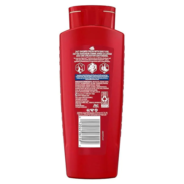Old Spice Cleansing Body Wash for Men, 3X Defense, 24/7 Shower Fresh with Lasting Scent, 2-in-1 Body & Face Wash, Smell Li...