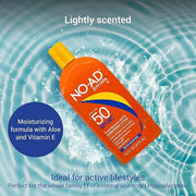NO-AD SPF 50 SPORT Sunscreen Lotion | Hypoallergenic | Broad Spectrum UVA/UVB Protection | Water Resistant | Octinoxate & ...