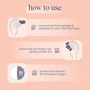 SpaLife Japanese Camellia Oil & Vitamin E Nail Cuticle Wrap 6-Pack (60 Count) - Moisturizing Nail Masks, Dermatologist Rec...