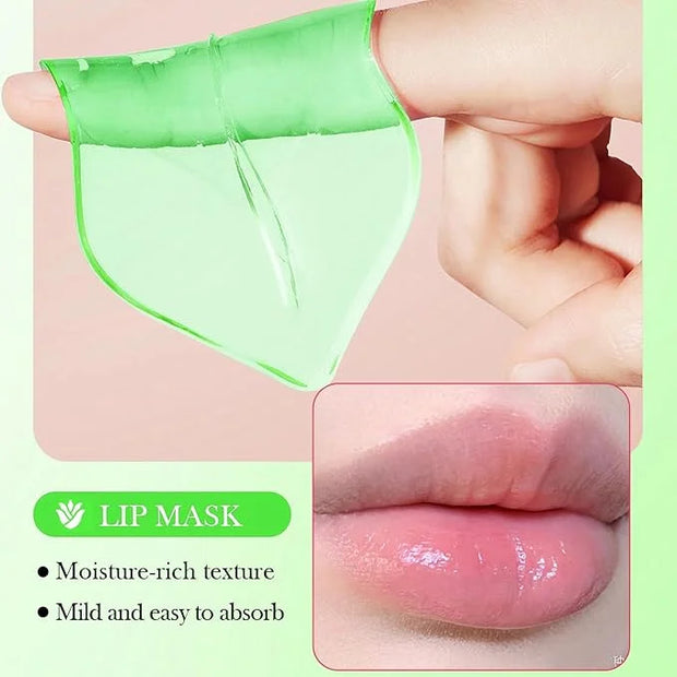 20 Pair Rose + 10 Pair Aloe Vera Under Eye Mask & Lip Mask Skincare Set, Lip Patches & Under Eye Patches for Puffy Eyes, D...