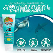 Reef Friendly Sunscreen SPF 30 Lotion, Mango Lime Scent Body Sunscreen Lotion, Rich in Anti Oxidants, Water Resistant Up t...