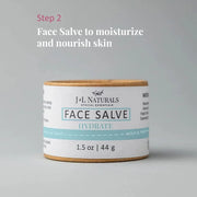 J&L Naturals Simple Skin Regimen Kit With Cleansing Bar, Face Salve, Konjac Sponge, Lip Balm | For Oily, Dry, Mature, and ...