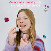 Evereden Kids Tinted Non Toxic Lip Gloss Kit: Ruby Red & Sakura Pink - Non Toxic Kids Makeup Kit for Girls - Vegan Makeup ...