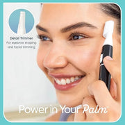 Conair GIRLBOMB All-in-1 Facial Hair Trimmer for Women - 9 Piece Kit with 2 Dermablades - Perfect for Face, Ear/Nose and E...