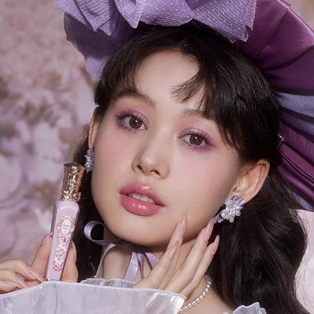 Flower Knows Strawberry Rococo Glowy Lip Gloss G01 Strawberry Macaron+Embossed Blush G01 Romantic Blossom - Product Image