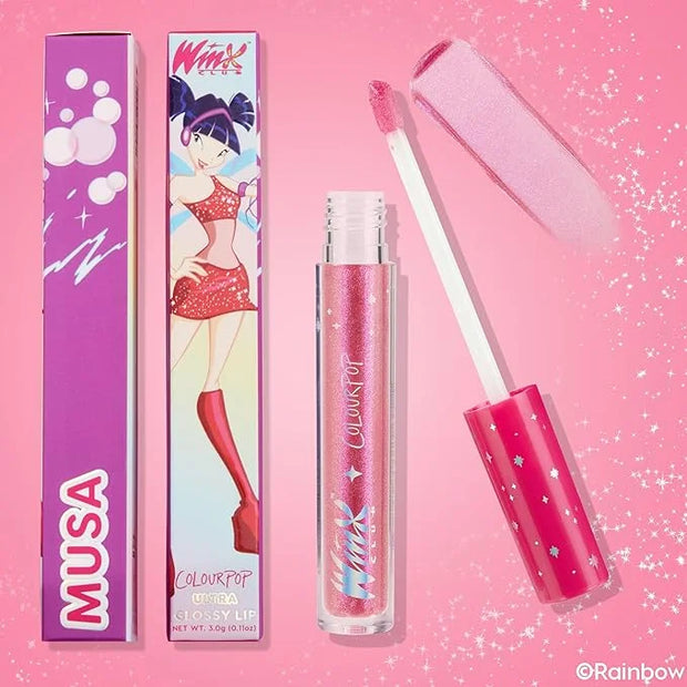ColourPop Winx Club Ultra Glossy Lip Gloss - Hydrating Pink Lip Gloss for Juicy, Fuller-Looking Lips - Formulated with Joj...
