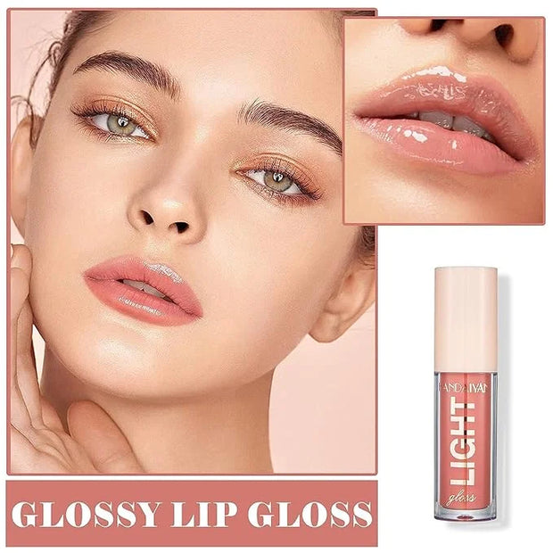 MAEPEOR Moisturizing Lipgloss Set 6PCS Smooth Hydrating Lip Gloss Neutral Nude Nourishing Glossy Lipgloss for Women and Gi...