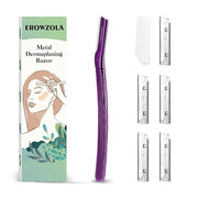 Dermaplane Razor for Women and Men, Eyebrow Razor with Precision Cover, Peach Fuzz Dermaplaning Tool, Exfoliating Facial R...