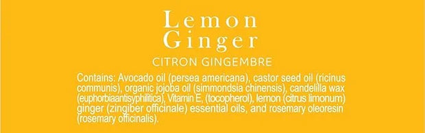 Lemon Ginger Lip Balm Collection, Vegan Lips,
