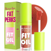4 Colors Fat Oil Lip Gloss, Lip Oil Lip Glaze Hydrating Lip Glow Oil Big Brush Head Moisturizing Lip Gloss, Shiny Transpar...