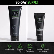 Tiege Hanley Men’s Basic Skin Care Set – Hydrating Face Wash & Daily Moisturizer with SPF 20 – Basic Facial Kit for Men – ...