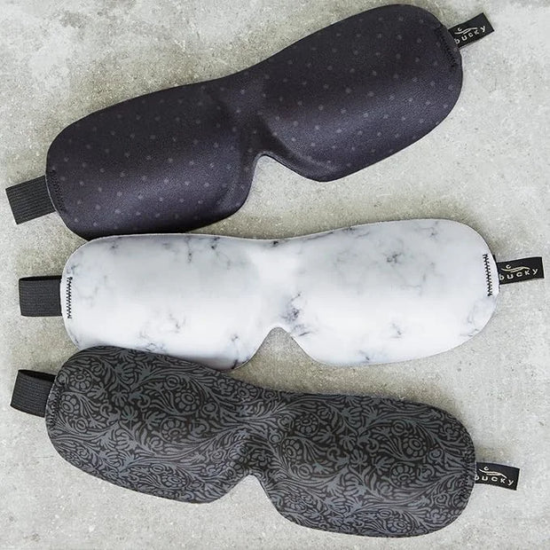Bucky 40 Blinks No Pressure Printed Eye Mask for Travel & Sleep, Marble, One Size - Product Image