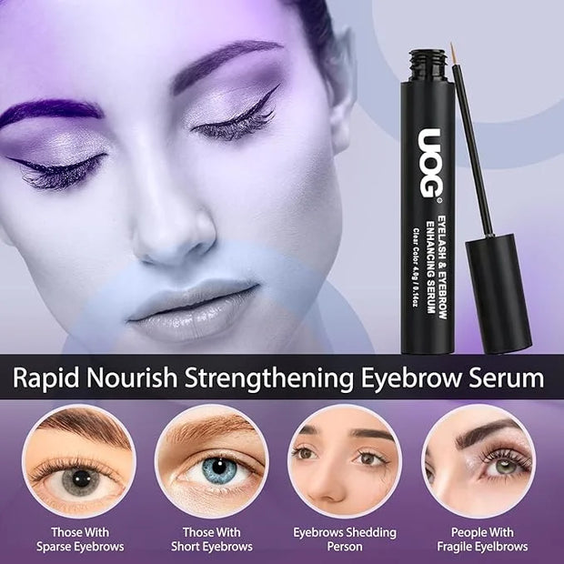 UOG Eyebrow Enhancing Serum Complex - Premium Formulated Allergy-Free Brow Conditioner for Thicker, Fuller, Stronger Brows...