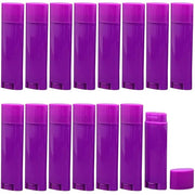 5ml 100Pcs Empty Oval Deodorant Lip Deodorants(Purple)