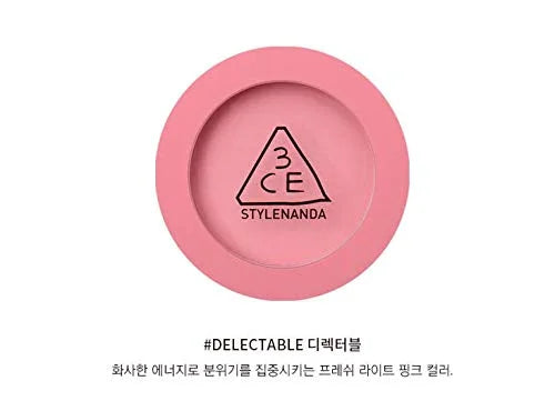 3CE Style Nanda Face Blush, Matte, Pink, Palette, 5g, 0.17oz (DELECTABLE) - Product Image