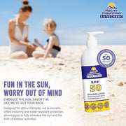 KIDS Rocky Mountain Sunscreen SPF 50 LOTION | Broad Spectrum UVA/UVB Protection | Hawaii 104 Reef Act Compliant (Oxybenzon...