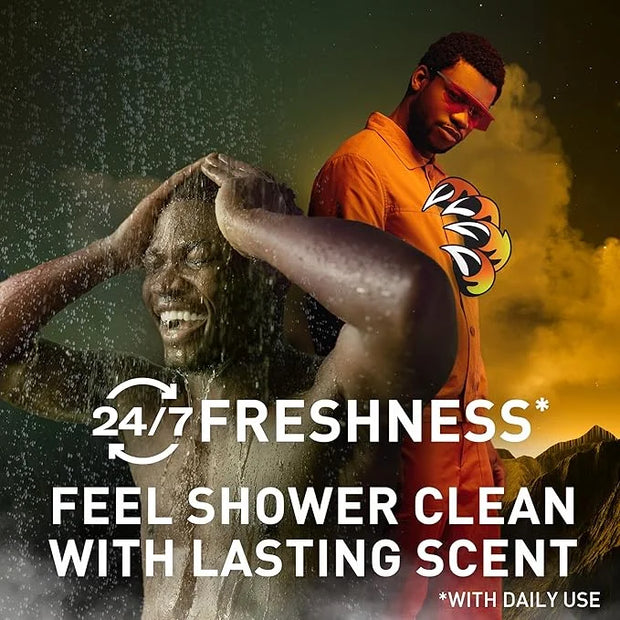Old Spice Cleansing Body Wash for Men, 3X Defense, 24/7 Shower Fresh with Lasting Scent, 2-in-1 Body & Face Wash, Bearglov...