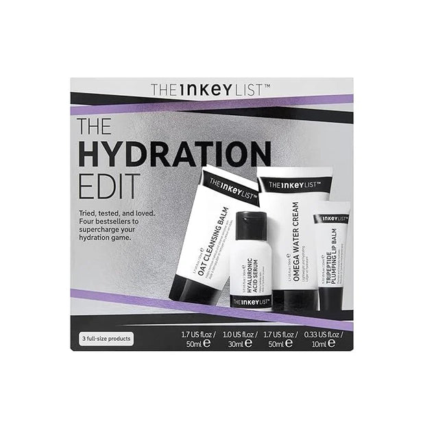 The INKEY List Hydration Edit Skincare Set, Hydrating Skin Care, Combats Dry Skin, Vegan Friendly, Suitable For All Skin T...