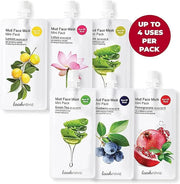 Skincare Face Masks (Random 6pks), Clay Face Masks Skincare for Women, Korean Skin Care with Kaolin and Bentonite Clay, Na...