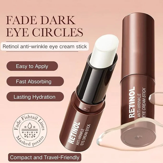 2PCS Retinol Eye Stick - Retinol Eye Cream Anti Aging - Under Eye Cream for Da rk Circles - Serum for Puffiness and Bags u...