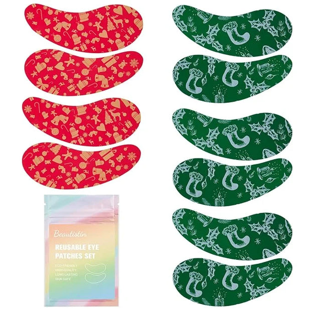 Under Eye Patches Silicone - 5 Pairs Reusable Eye Patches, Christmas Gifts for Women, Eye Wrinkle Patches, Reusable Under ...