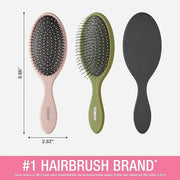 Conair Detangling Hair Brush 3PK - For wet and dry hair - curly hair brush - hair brushes for women - detangler brush - ha...