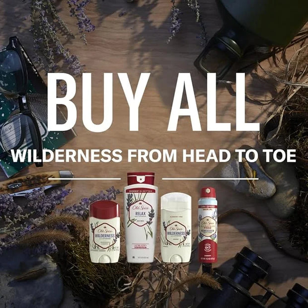 Old Spice Aluminum Free Dry Spray Men's Deodorant, 24/7 Odor Protection, Wilderness Scent of Lavender, 4.3oz (Pack of 3) -...
