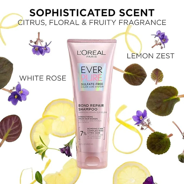 L'Oreal Paris Bond Repair Sulfate Free Conditioner for Damaged Hair, Strengthening Hair Care with Citric Acid, Repairs Wea...