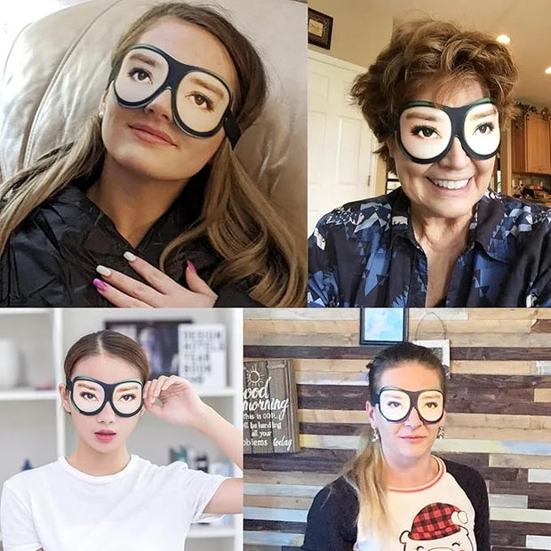 Honbay 3D Funny Eyeshade Soft Sleep Eye Mask with Adjustable Head Strap for Travel, Game, Party, Rest, Sleeping (Woman) - ...